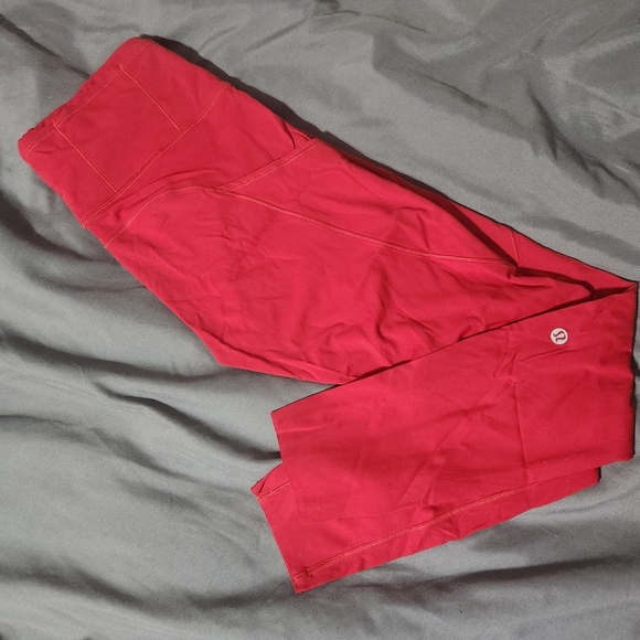 lululemon leggings fast and free HR tight 25" red - Picture 1 of 8